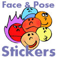 フェイス＆ポーズ　スタンプ