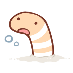Garden Eel Stamp Line Stickers Line Store Garden Eel Stamp Line Stickers Line Store
