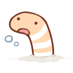 Garden Eel Stamp Line Stickers Line Store