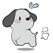 PochiClip, Dog in an entertaining forest