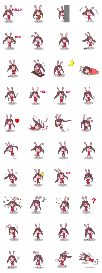 Little rabbit girl