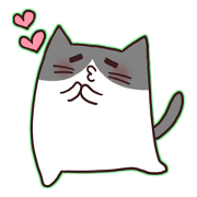Cat's daily life sticker
