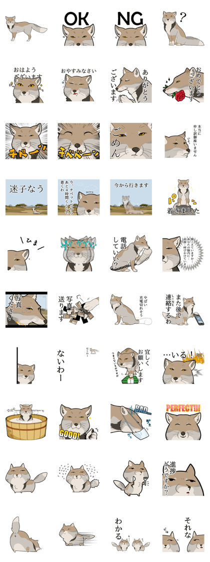 スタンプ無料get チベット スナギツネ Stampick スタンピック