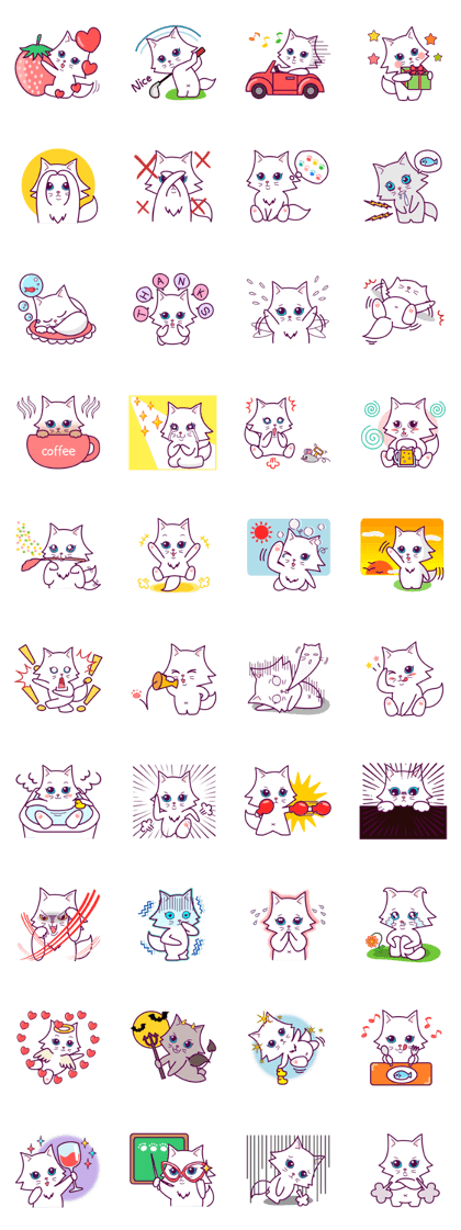 cute cat small snow