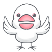 Motchi of a white Java sparrow