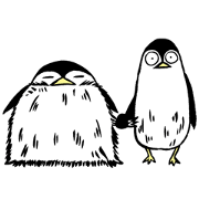 Japanese Penguin Sticker