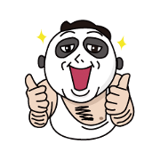 Old guy of the Clumsy panda face