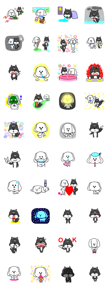 QQ dog and dog blankly