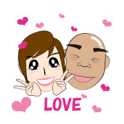 Bride and Groom Wedding Sticker!!!