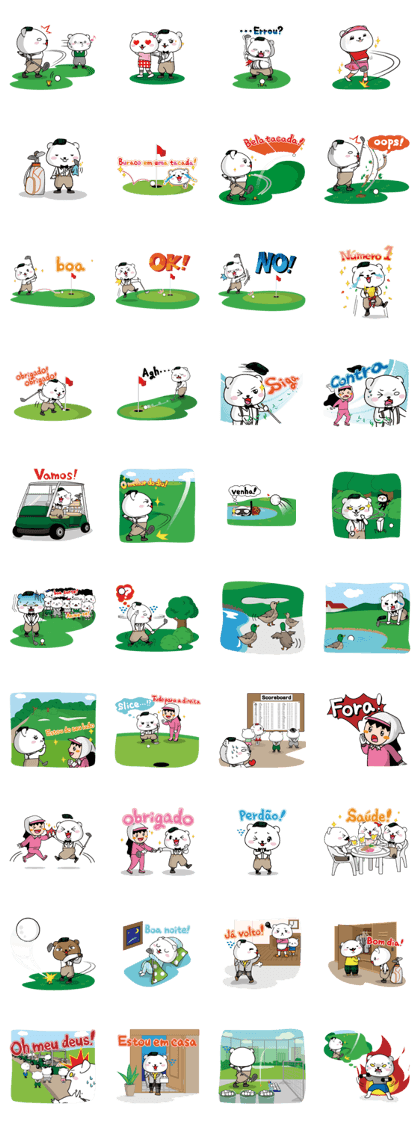 White Bear's "Golf Story" in Portuguese