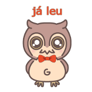 Happiness owl(Portuguese-Brazil)