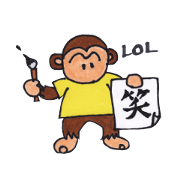 Poker face monkey