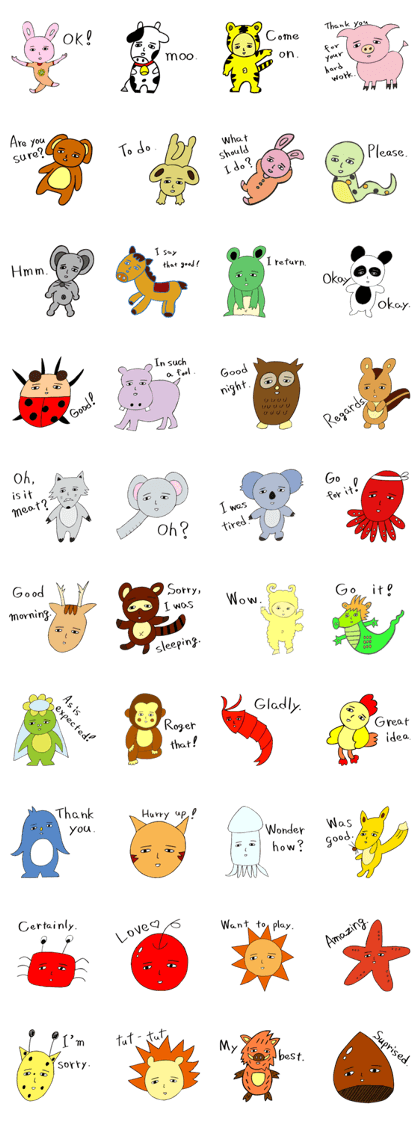 Keiko painter's pleasant friends English