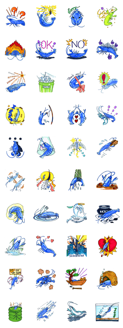 blue crawfish