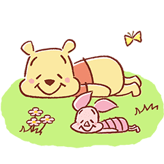 Pooh And Piglet Lovely Line Stickers Line Store