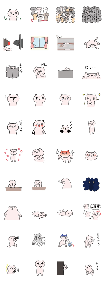 Cats stare