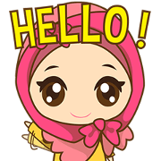 Dinda, funny girl with pretty hijab