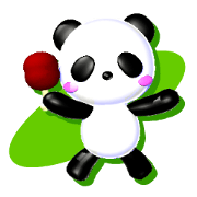 Niku Panda 3D Sticker