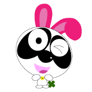 Usa-mimi Panta Happy Sticker