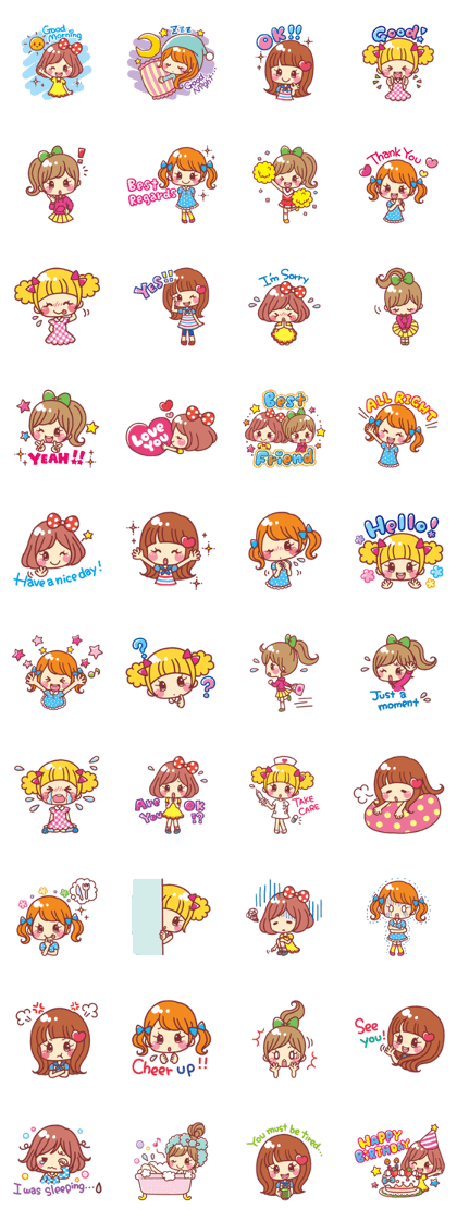 Japanese Kawaii Girls by Hiroko Yokoyama