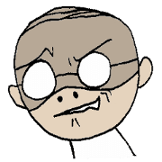 A middle-aged everyday sticker
