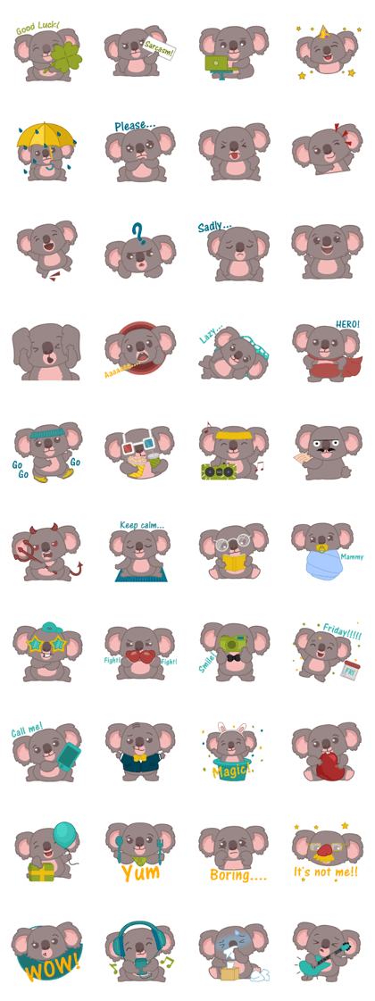 The cute Koala Bear -Timmy- 2nd Set(EN)