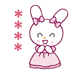pink princess rabbit talk
