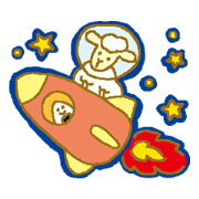 Pleasant sheeps sticker