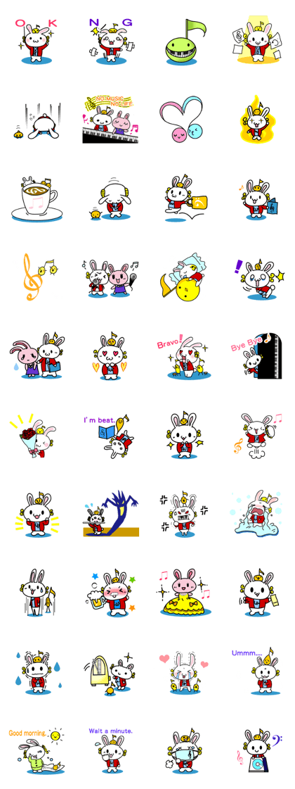 Every day of rabbit love music