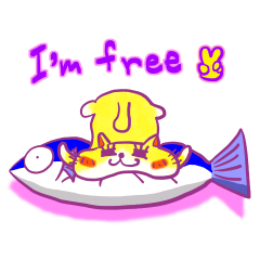 THE APPEALING YELLOW CAT STICKERS