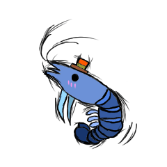 Shrimp sticker