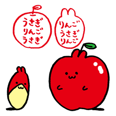 うさぎりんごうさぎとりんごうさぎりんご Line スタンプ Line Store うさぎりんごうさぎとりんごうさぎりんご Line スタンプ Line Store