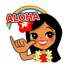 Hawaiian Sticker Line Stickers Line Store