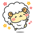 Mohubo of fluffy sheep