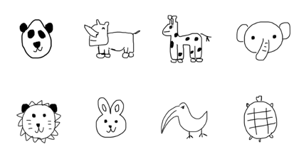 animals in the zoo