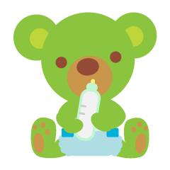 Clover the Green Baby Bear