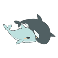 Orca and Dolphin