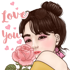 Rose cute girl ver.4 (Love Love)