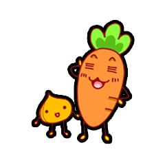 Friends pleasant and carrot