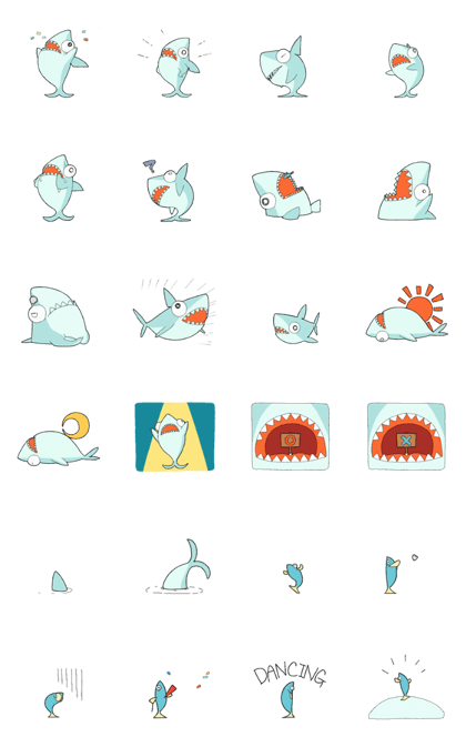 Line Creators Stickers Moving Same Fish Example With Gif Animation
