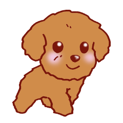 Sticker of the Toy Poodle.