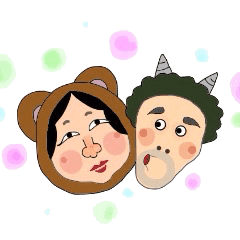 ひょっとこしておかめ Line スタンプ Line Store ひょっとこしておかめ Line スタンプ Line Store