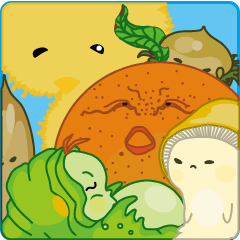 Green caterpillar & pretty friend