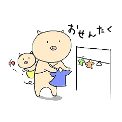 頑張れ ブタお母さん Line スタンプ Line Store