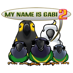 The parrot's name is Gabi & his friends2