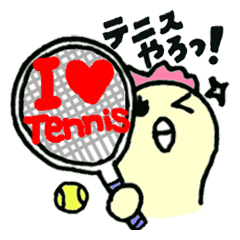 A tennis nut chick "Hiyokko"!