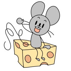 sticker of mouse