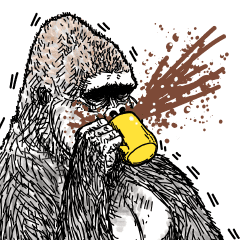 Gorilla Gorilla Gorilla Best 2 Line Stickers Line Store