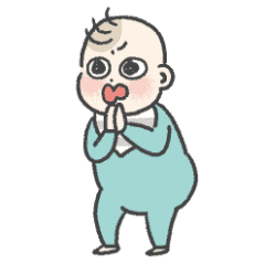 うごく しかめっ面の赤ちゃん Line スタンプ Line Store うごく しかめっ面の赤ちゃん Line スタンプ Line Store
