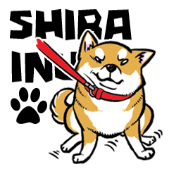 shiba inu sticker english version
